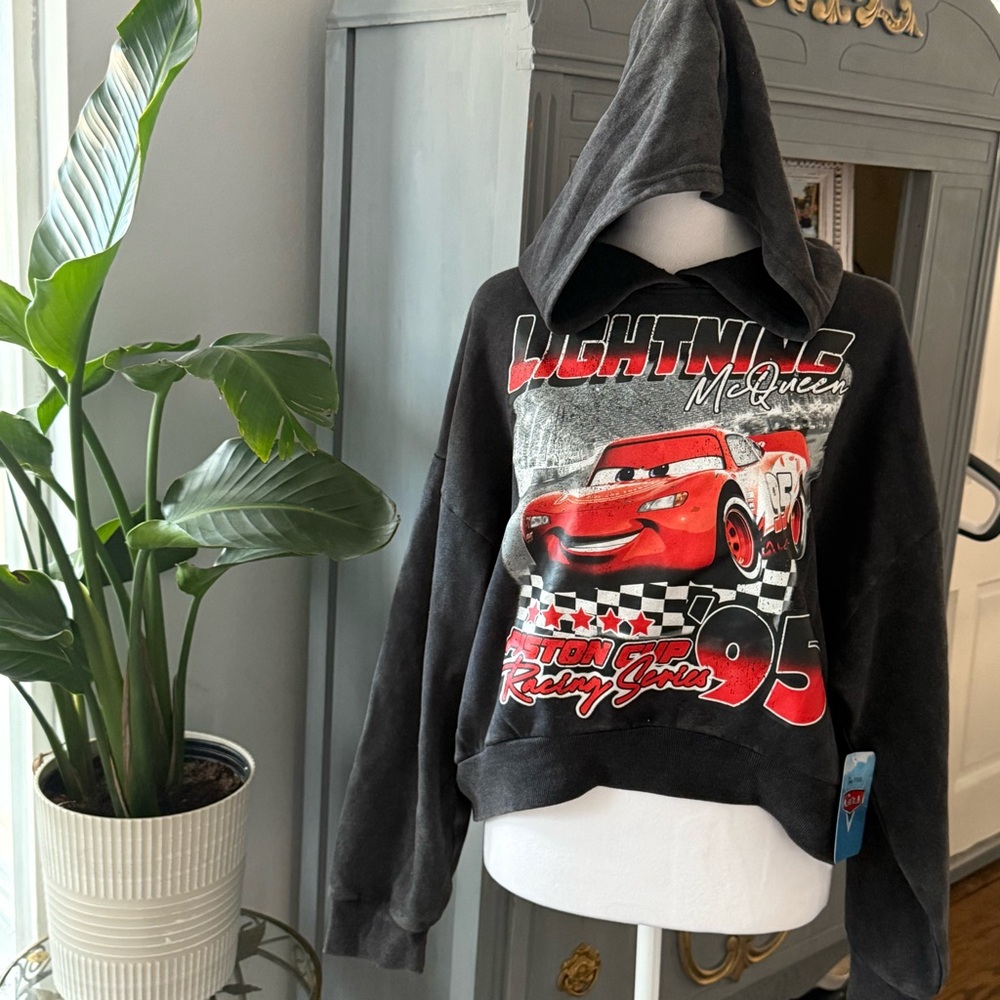 Disney Cars Black Hoodie Sweater